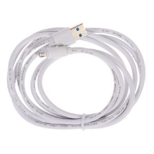 Кабель Luazon, microUSB - USB, 1 А, 2 м, белый 4283692