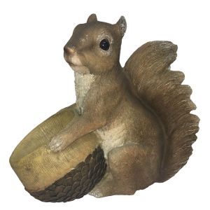 Фигура садовая Белка c кормушкой