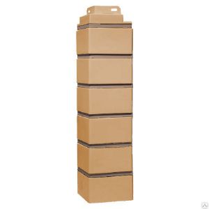 Угол наружн.фасад.FineBer Облицов.Кирпич Желтый 485х119 мм