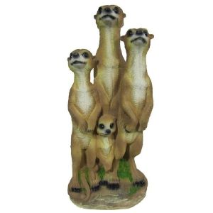 Фигура садовая Сурикаты семейка полистоун