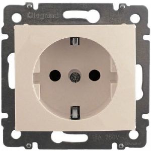 Мех. розетки 1-м. с/у с/з LEGRAND VALENA Слон. Кость 774320