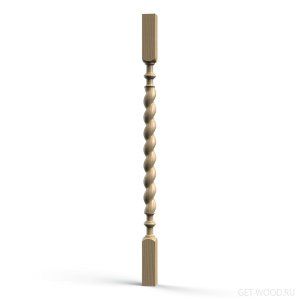 Балясина хвоя 50х50х900 мм Косичка