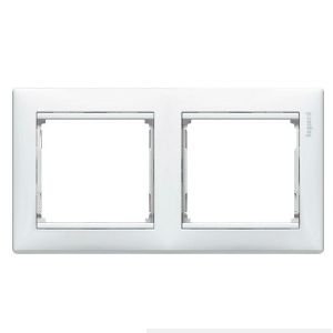 Рамка 2-м. LEGRAND VALENA горизонт. Белый 774452