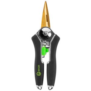 Ножницы садовые для цветов ЦИ TITANIUM лепестковый 1384