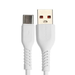 Кабель ONE DEPOT S08WT, Type-C - USB, 2.4 А, 1 м, белый 9415670