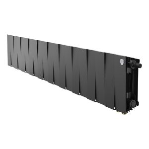 Радиатор биметаллический Royal Thermo PianoForte 200 Noir Sable 20 секций Черный графитовый