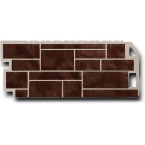 Фасад.панель Fineber Камень Коричневый 1137х470 мм (0,46 м2)