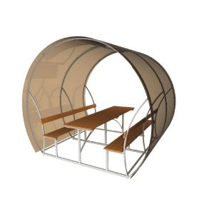 Каркас беседки Пион без поликарбоната