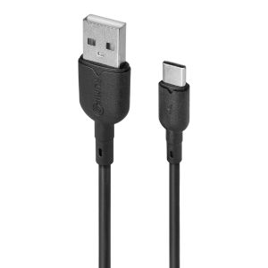 Кабель FUMIKO CA03 Type-C USB 2.4A черный 1 м