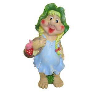 Фигура садовая Гном Девочка