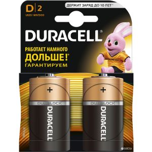 Элемент питания DURACELL LR20 MN 1300 BL-2 1.5В 2 шт