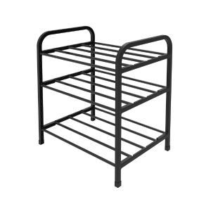 Этажерка для обуви Nika ЭТЭ1, 3 полки, 44 x 50 x 33 см, черный ЭТЭ1/Ч