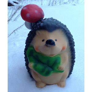 Фигура садовая Ежик с грибом 23х20х26 см