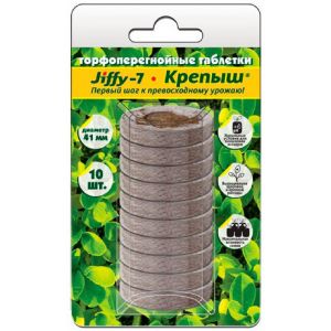 Таблетки торфяные Крепыш Jiffy-7 d-41 мм 10 шт.