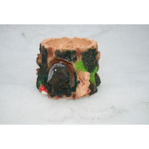 Фигура садовая Кашпо Пень с ежиком 25х23х18 см