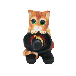Фигура садовая Кот с шляпой