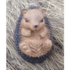 Фигура садовая Ежик лежит на спине 17х27х24 см