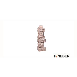 Угол наружн.фасад. FineBer Дикий Камень Терракотовый 485х143 мм