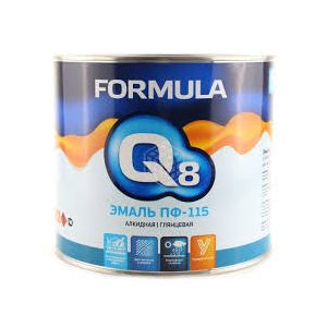 Эмаль ПФ-115 алкидная Formula Q8, глянцевая, 1,8 кг, коричневая