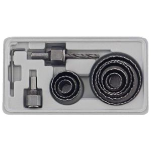 Набор кольцевых наборных пил по дереву Кедр, 19-64 мм, 11 предметов в кейсе 078-0211