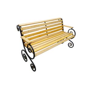 Скамейка (Лавочка) садовая М-С №6 со спинкой 1,5 м