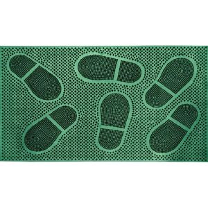Коврик резиновый 40x60 см Следы зеленый SUNSTEP
