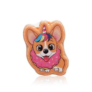 Детская шипучая соль для ванн Bambolina «Корги» 100г