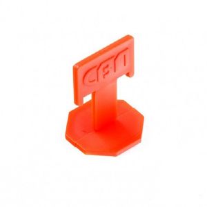 Система выравнивания плитки Шабашка, зажимы «флажок», 1,5 мм, 100 шт, оранжевые