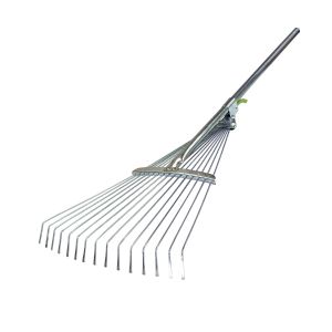 Грабли веерные Feona, проволочные, регулируемые, с металлической ручкой 120 см 004-0008