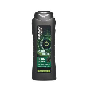 Мужской гель для душа 3 в 1 Carelax Energy «Clean & Fresh» 365мл