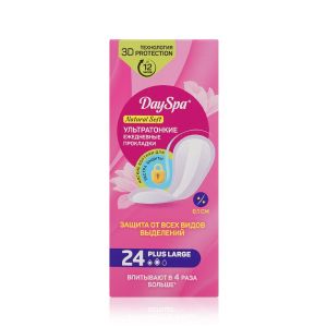 Ультратонкие ежедневные прокладки Day Spa Plus Large 24 шт