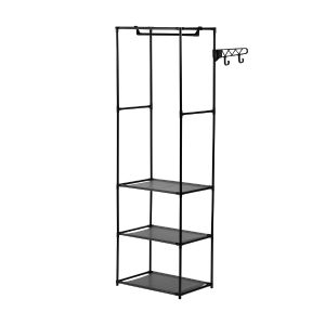 Вешалка напольная гардеробная Рыжий кот, 55x36x170 см, черная