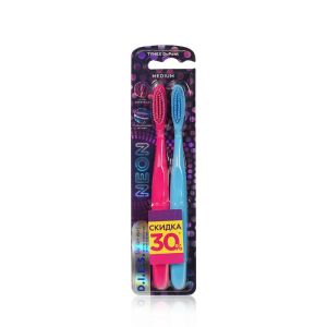 Зубная щетка D.I.E.S. Neon 1+1 средняя