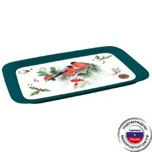 [431018600] Поднос малый Снегири 430х268х20 мм