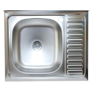 Мойка кухонная накладная 600 х600 мм Левая