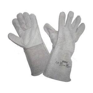 Краги спилковые, серые