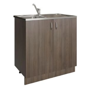 Тумба 80, ЛДСП, шимо/ясень темный