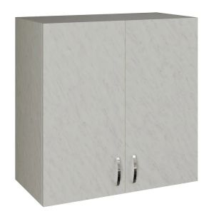 Шкаф навесной, кухонный 60 белый мрамор