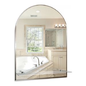 Зеркало Mixline Аркада-Люкс 490x670 мм, с полкой и фацетом