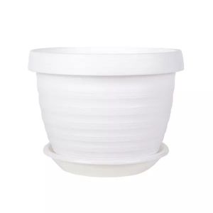 [042745] Горшок «Знатный» мрамор с поддоном d140 1 л