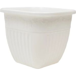 [М1470] Горшок цв, «Лозанна» 8л квадратный (белый)