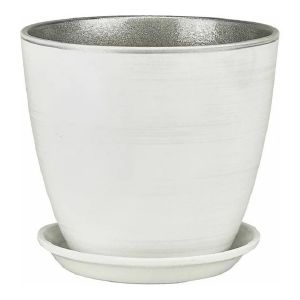 [060196] РС04/1 / ЭК 02/1 горшок бутон бел/серебро 12см