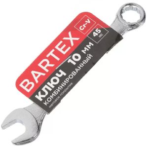 Ключ комбинированный, Bartex 10 мм, CrV сталь, Эко