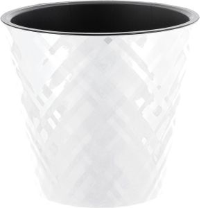 [IG670510048] Горшок для цветов InGreen Manhattan D280мм, 11л c дренажной вставкой, белоснежный жасм
