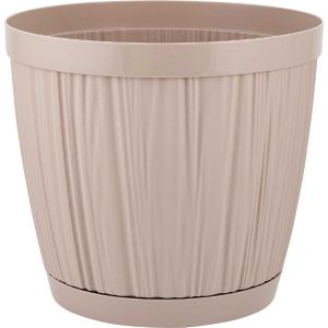 [IG623210047] Горшок для цветов InGreen BARCELONA 9,6л, D270мм молочный шоколад