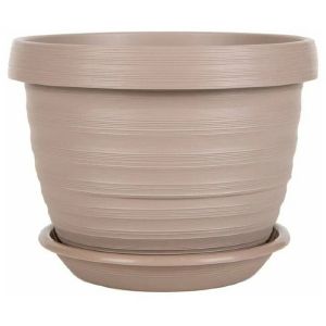 [065117] Цветочный горшок «Толедо» d 17 2л фраппе с поддоном