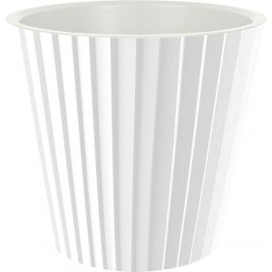 [IG640210048] Горшок для цветов InGreen Sand  D230мм, 5,8л c дренажной вставкой белый