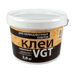 Клей для облицовочных плиток VGT, акриловый, 3,6 кг