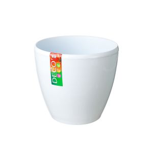 [049659] Горшок ДЕКО ТВИН 5,8 л. d-22,5 h-19см белый