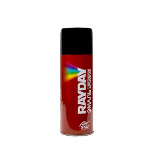 Краска аэрозольная алкидная Rayday RD-051, глянцевая, 520 мл, RAL 9005, черная